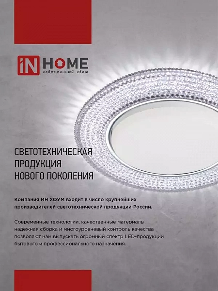 Светильник точечный GX53S-standard GX53 230В накладной метал. зол. IN HOME 4690612012216