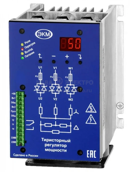 Регулятор мощности 3ф ТРМ-3М-45-RS485 Меандр A8302-16937431