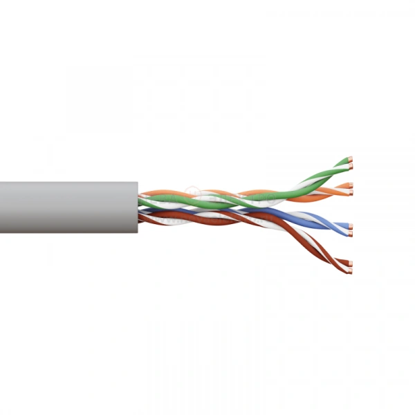Кабель витая пара U/UTP кат.5E 4 пары solid PVC сер. TERACOM EKF TRC-5EUTP-04PVC-GY-IN3