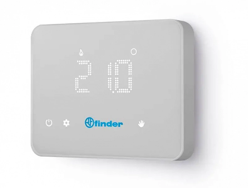 Термостат комнатный Bliss T c таймером сенсорный экран 3В DC 1СО 5А монтаж на стену FINDER 1C9190030W07PAS