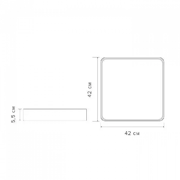 Светильник светодиодный декоративный PPB Scandic-S DIM 72Вт 3000-6500К IP20 настенно-потолочный бытовой диммир. GR JazzWay 5037250