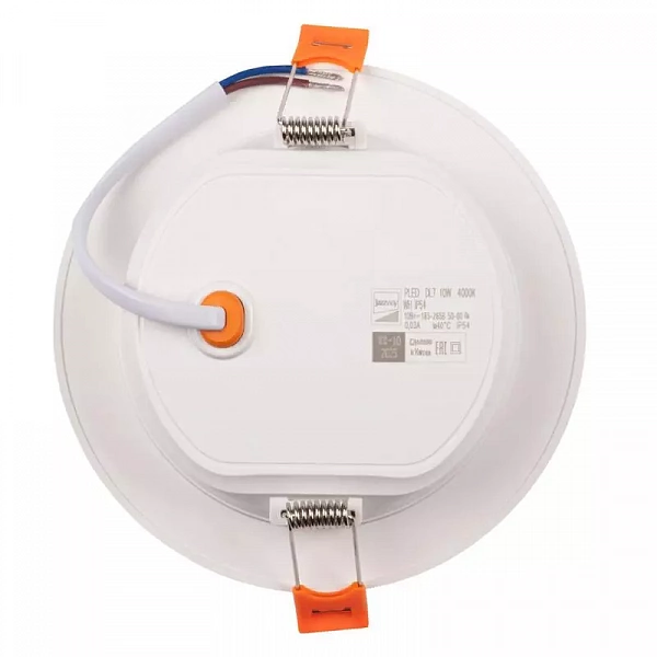 Светильник светодиодный PLED DL7 WH Downlight 10Вт 4000К IP54 120х26мм ДВО встраив. JazzWay 5042520