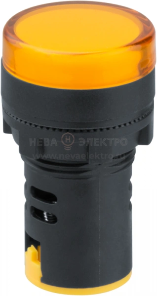 Лампа индикаторная 82 802 NBI-I-AD22-230-Y d22мм 230В AC/DC жел. Navigator 82802