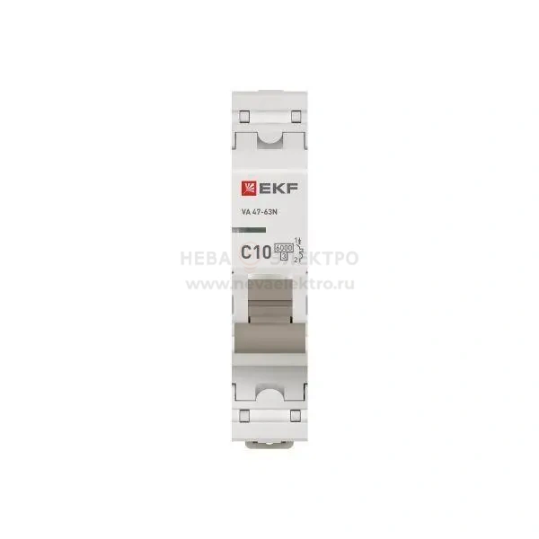 Выключатель автоматический модульный 1п C 10А 6кА ВА 47-63N PROxima EKF M636110C