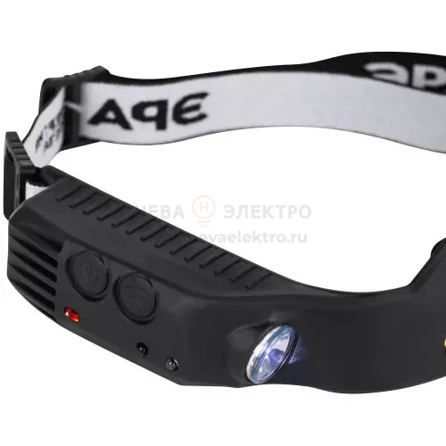 Фонарь светодиодный налобный GA-808 "Кибер-3" аккумуляторный 5Вт COB+3Вт LED сенсорное управление 5 режимов Эра Б0069574