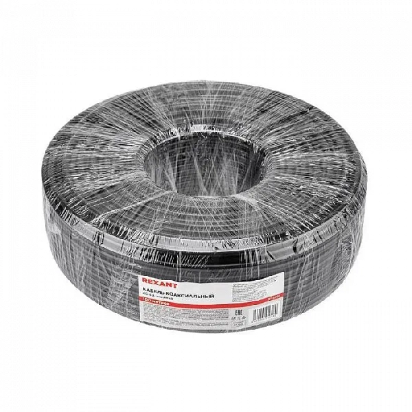 Кабель RG-6U (64%) 75Ом 100м OUTDOOR (м) REXANT 01-2202