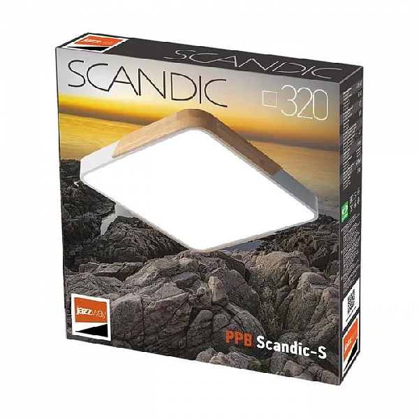 Светильник светодиодный декоративный PPB Scandic-S 36Вт 4000К IP20 настенно-потолочный бытовой WH/W JazzWay 5037311