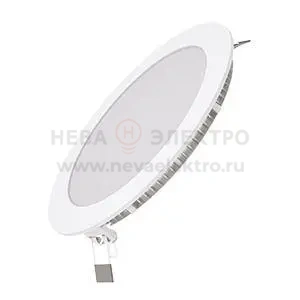 Светильник светодиодный Slim 15Вт 4000К IP20 1100лм 220-240В ДВО круг бел. GAUSS 939111215