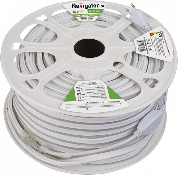 Лента светодиодная 71 932 NLS-2835G92-9-IP67-220V-NEONLED R20 (уп.20м) Navigator 71932