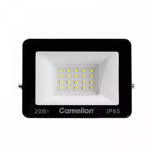 Прожектор светодиодный LFL-2004 C02 LED SMD 20Вт IP65 6500К 2000лм 230В 113х102х24 черн. Camelion 16330