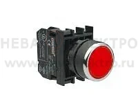 Кнопка нажимная круглая красн. (1НО) EMAS B100DK