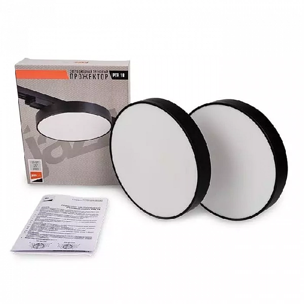 Светильник светодиодный трековый PTR 1835-R240 35Вт 4000К IP40 120град. BL черн. (уп.2шт) JazzWay 5048300