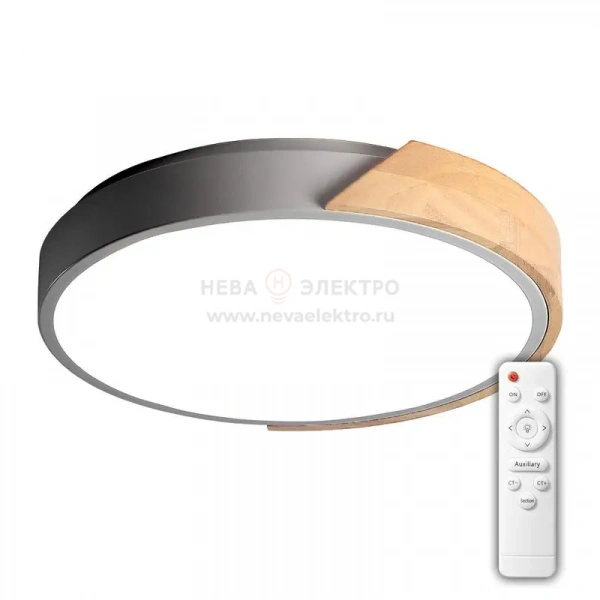 Светильник светодиодный декоративный PPB Scandic-R DIM 90Вт 3000-6500К IP20 настенно-потолочный бытовой диммир. GR/W JazzWay 5037151