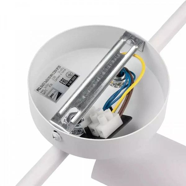 Светильник PCL-0403 3xGU10 IP20 230В WH настен./потолочн. декор. под лампу JazzWay 5066663