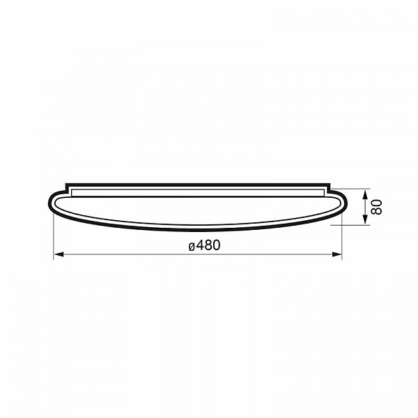 Светильник светодиодный PPB TUBES 60Вт 4000К IP20 d480х80 настенно-потолочный бытовой JazzWay 5049499
